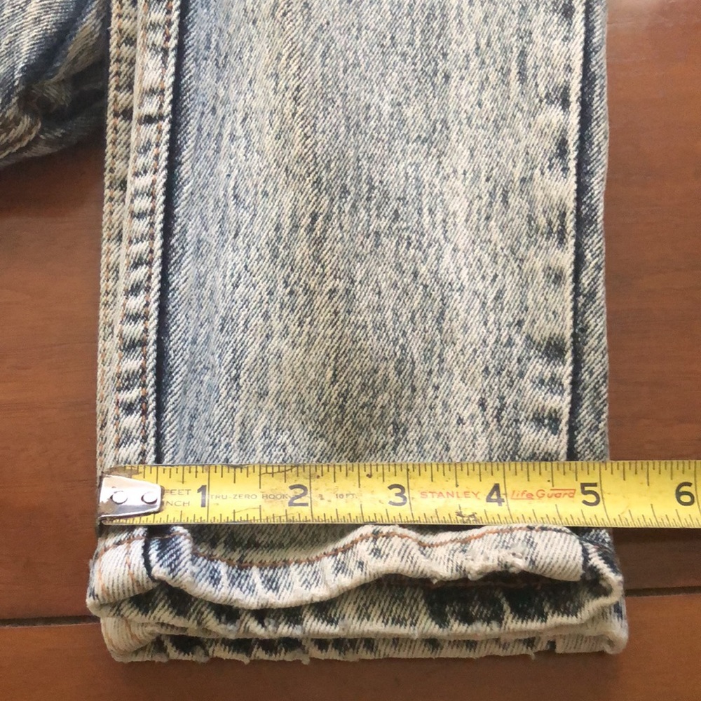 VINTAGE CORNICHE DESIGNER ACID RED TAG WOMENS JEANS MADE IN HONG FRONT PKT GOL… - Picture 14 of 15